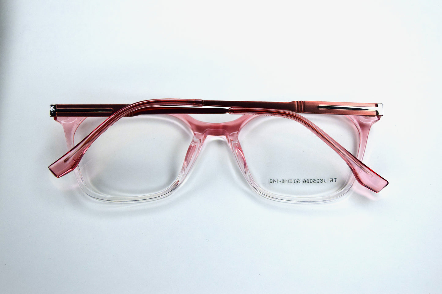OCNIK Premium Blush Pink Transparent Square Eyeglasses