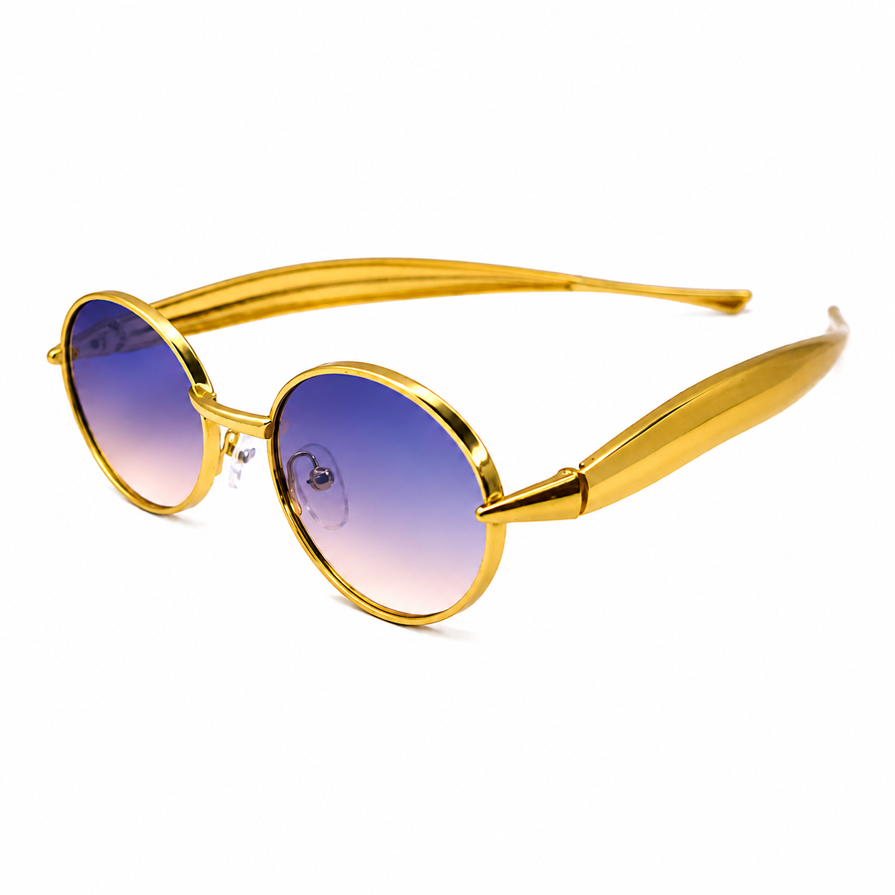 Ocnik Gold Oval Gradient Sunglasses