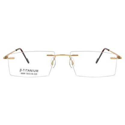 OCNIK Air Titanium Silver Rimless Eyeglasses