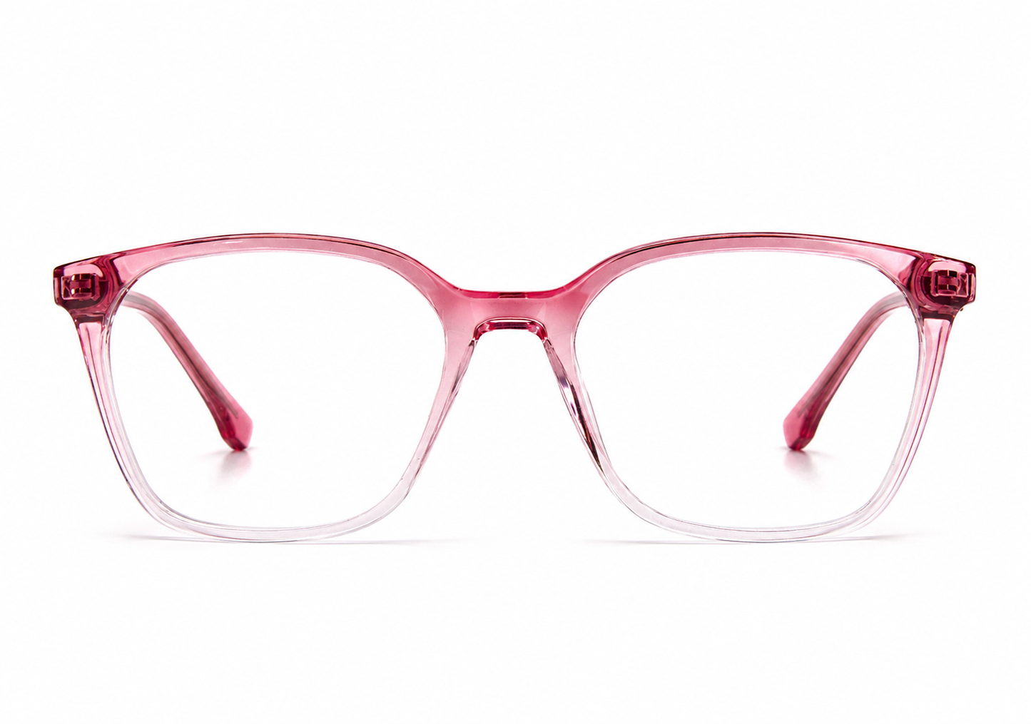 OCNIK Premium Blush Pink Transparent Square Eyeglasses