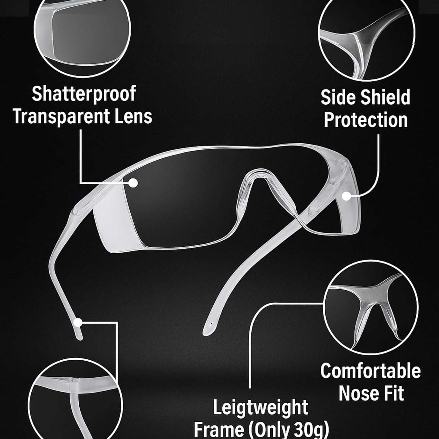 ONICK ClearGuard Safety Goggles