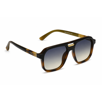 Ocnik Black & Tortoise Gradient Square Sunglasses