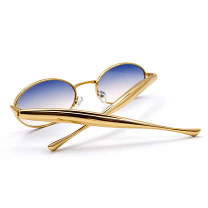 Ocnik Gold Oval Gradient Sunglasses