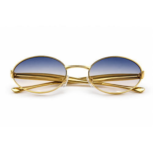 Ocnik Gold Oval Gradient Sunglasses